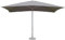 Briconess.com Parasol extérieur 3 x 4 m avec poteau central en acier et toile en polyester gris Mauri