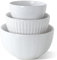 HAPPY KIT Ceramic Mixing Bowls Set, Nesting Bowls Set For Kitchen,Large 5/3/1.5 Quart Bowl Set of 3, Prep Serving Bowl for Baking and Mixing Salad,Oven, Microwave and Dishwasher Safe