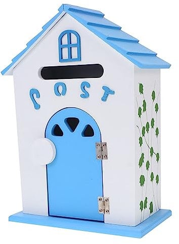 Uonlytech Holzbriefkasten Mit Wandmontage Briefkasten Aus Holzoptik Vorschlagskasten Für Haus Und Büro