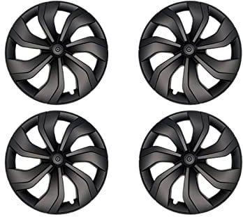4PCS 19 Zoll Automotive Radkappe Vollkappe Leistung Ersatz Radkappe Zubehör, kompatibel for Tesla Model Y 2017-2023