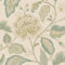 Maya Trail Sage Green Cream Wallpaper - Floral Leaves Naturistic Stylish Feature Wall - Luxury Textured Vinyl