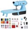Tragbare Nähmaschine, Mini Nähmaschine mit Erweiterungstisch und Fußpedal, Nähmaschine für Anfänger mit 18-Zeilen-Box für Haushalt, Reisen, Kinder, Anfänger, DIY Begeister