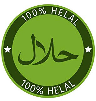 Ritterprintz Aufkleber 1x Premium Sticker 100% Helal Hinweis Schild mit UV-Schutzlaminat grün Wetterfest