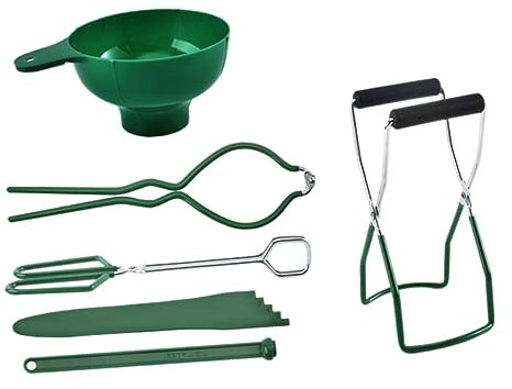 ABOOFAN 6pcs Can Lifter Set Canning Supplies Canning Lid Lifter Jar Funnel Kitchen Canning Jar Lifter Canning Jar Lifting Clip Can Jar Tongs Anti-Slip Jam Stainless Steel Necessity
