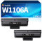Hookink 2er-Pack 106A W1106A Toner Kompatibel für HP 106A Toner Kompatibel für HP Laser 107w 107a 107r MFP 135a 135r 135w 135wg 137fnw 137fwg (2 Schwarz)