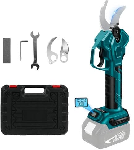 Forbici Potatura a batteria Elettriche compatibile con Makita 18 V (Nessuna batteria), 65 mm Diametro di apertura, Trincia Rami Cesoie Progressivo Elettriche portatile Motore brushless per alberi