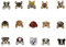 15PCS Dog Iron on Patches Sew On Patches DIY Decoration or Repair, Embroidered Applique for Clothing Backpacks Jeans T-Shirt Caps Shoes
