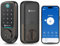 Solity No-Hub Smart Digital Door Lock, 4 in 1 Keyless Entry, Fingerprint, Wi-Fi, Remote Control, Touchscreen Keypad,Auto Lock, IP54 Waterproof, Oil Rubbed Bronze GT10BK
