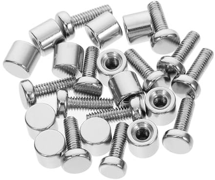 Alipis 12-teiliges Metall-abstandsschrauben-set Zur Befestigung Von Werbeschildern und Acrylglasrahmen