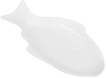 BEBEMOKO Plato Cerámico Forma De Para Servir Pescado Para Decoración De Mesa y Eventos Diseño Creativo De Estilo Aleatorio Para Sushi y Aperitivos
