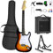 Display4top Full-Size Electric Guitar Most complete Beginner Super Kit Package with Amplifier, Guitar Stand, Bag, Guitar Pick, Strap,spare Strings, Tuner, Case and Cable (new-Sunburst)