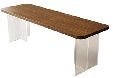 Mesa de Escritorio Para Computadora Escritorio doble acrílico de madera maciza for estudio en casa, mesa de estudio for estudiantes, dormitorio estrecho, escritorio for ordenador de casa Escritorio de