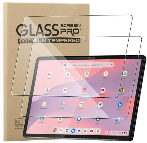 KZIOACSH Screen Protector for Lenovo IdeaPad Chromebook Duet 11 inch, 2 Pack Ultra Clear Anti-Scratch Tempered Glass 9H Hardness Touch Sensitive Anti-Fingerprint Protective Screen Guard