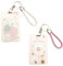 SGERUFZ 2 pièces porte-carte photo porte-badge d'identité avec porte-clés coulissant ouvert mignon lapin ours animal badge bobine papeterie pour école étudiant bus carte d'identité cartes