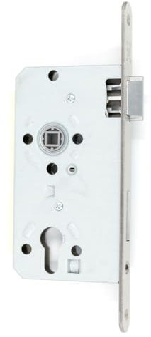 HORI® Einsteckschloss DIN Links – Türschloss für Holz- und Metalltüren, einsteckbar, korrosionsbeständiger Stahl, Sicherheitsriegel, wartungsarm, I Modell: WC-Schloss