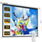WASJOYE 120Motorized Projector Screen Electric Diagonal Automatic Projection 4:3 8K HD Movies Screen for Home Theater Cinema Office Video Game Indoor W/Remote Control and Wall/Ceiling Mount