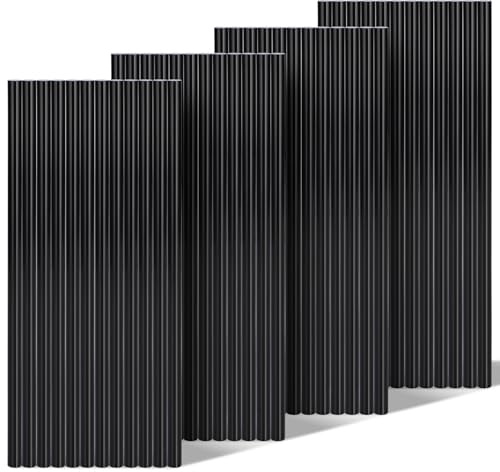 Einfa Nero Stick Colla a Caldo - 48 Pack Nera Hot Melt Glue Sticks per Crafts DIY - Ricariche Colla a Caldo 7x200mm per Pistola 7mm per Imballaggio Regalo Decorazione Repairs