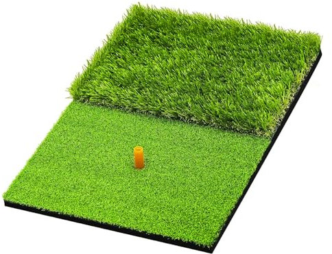 Golf Hitting Practice Mat 23.6x15.8''(60x40cm) Heavy-Duty Foldable