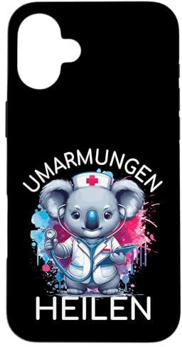 Umarmungen heilen – Koala Arzt mit Stethoskop Pflegekraft Hülle für iPhone 16 Plus