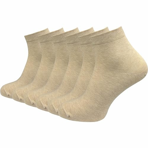GAWILO Herren Quarter Socken aus 100% reiner Baumwolle (6 Paar | 10 Paar) | kurze & dünne Füßlinge | ohne drückende Naht über den Zehen
