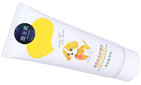 Saluaqui Ungiftige Haustierhaarfarbstoffcreme | Temporäre Färbung für Hunde | Einfach zu Bedienendes Pflegewerkzeug | 80g Schwarz | Sichere und Lustige Farben für Modische Hunde (Schwarzer Jade)