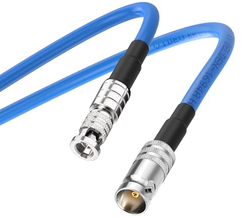 Superbat Mini BNC to BNC Female Cable 60cm 3G 6G 12G Micro SDI Belden 1694A | 18 AWG, Supports 12G-SDI (Dual-Link)/ 1080p/ 4K, Broadcast Grade, Double-Shielded, for Video Assist/ Micro Studio Camera