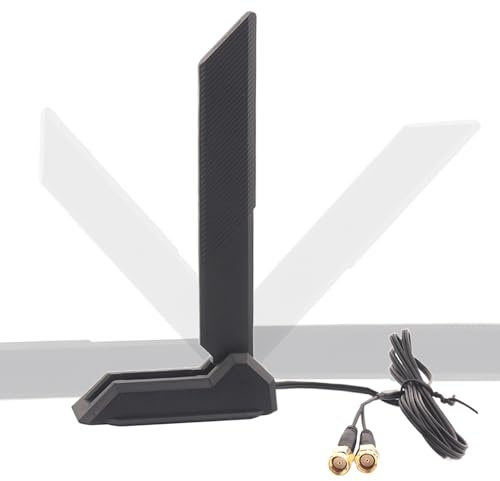 Antenna WiFi per PC - Antenna Tri-Banda WiFi per computer | Router di rete wireless con base magnetica e cavo di prolunga da 119 cm