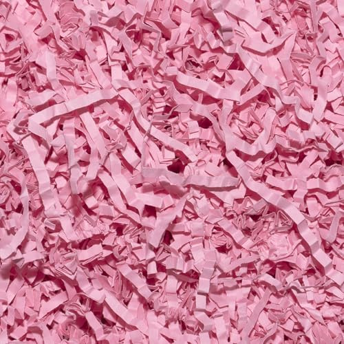 Verpackungsmaterial Füllmaterial Geschenk für Geschenkbox Geburtstage, 200g | Füllmaterial für Pakete Geschenkkorb Gift Box,Geschreddertes Papier Geschenkbox Füllung Deko für Weihnachten Partys(rosa)
