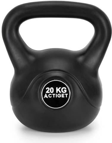 Kettlebell für Krafttraining und Fitness zuhause ABS Zement ergonomischer Griff für Cross Training Cardio und Reha für Frauen und Männer Universal Serie Actiget