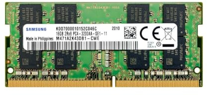 Samsung 16GB (1x16GB) DDR4 3200 SO-DIMM Notebook, Laptop, Memory RAM (Renewed)