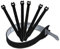 Reusable Cable Ties 1/2 x 4 (1.25cm x 10cm) for Cable Management and Organizing Cords - 30 Pack (Black)