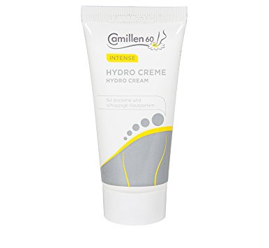 Hydro Creme Camillen 60, Fußcreme mit Urea 10%, Kamille für trockene Füsse, 30 ml
