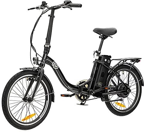 VecoCraft Nemesis Elektro Klapprad,E Bike 20 Zoll,E-Folding Bike, 36V 280.8WH ausziehbarer, 250W Motor, tragbares E-Bike Klapprad ebike Herren e Bike Damen, Schwarz