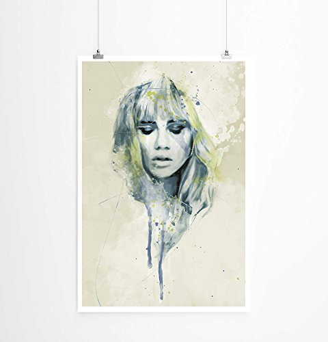 Paul Sinus Art Suki Waterhouse II 90x60cm auf Masterclass Metallic Pearl High Gloss Photo Paper