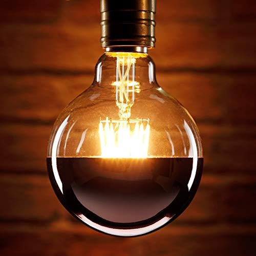 Auraglow Mysa LED Light Bulb - Decorative Vintage Filament Effect with Copper Coating Anti-Dazzle Cap - B22