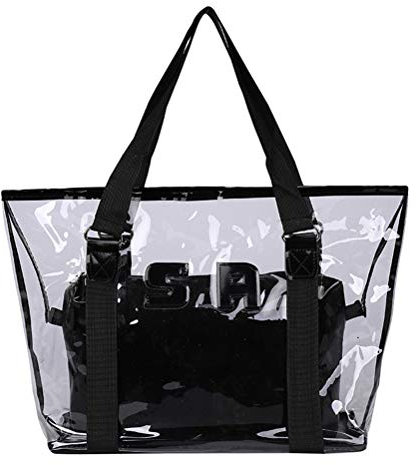 Hihey Strandtasche Sommermode Freizeit Transparente PVC Umhängetasche Handtaschen Große Tasche Luxus Handtaschen