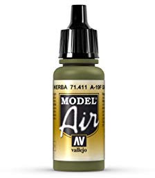 AV Vallejo Model Air, 17ml, A19F Grass Green, Model paint, VAL71411