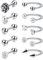 Crdifu 10er Tragus Knorpel Helix Cartilage Ohrring Stecker Hufeisen Piercing Ring Set 1,2mm Edelstahl
