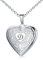 MUERDOU Locket Necklace That Holds Pictures Initial Alphabet Letter Heart Shaped Photo Memory Locket Pendant Necklaces D