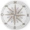 Liberoshopping Orologio da Parete Moderno Rotondo in Legno Laminato Rosa dei Venti 30X30 cm (Modello 1)