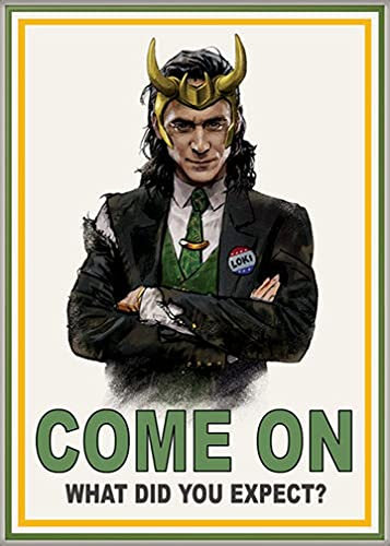 Ata-Boy Marvel Studios Loki Come On Magnet für Kühlschränke und Schließfächer, 6,3 x 8,9 cm