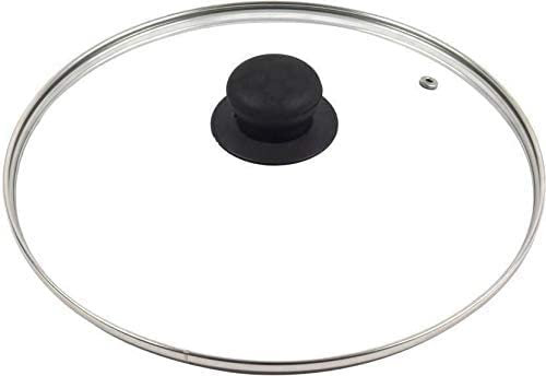 YSAMAX Glass Lid Cover for Pots, Skillets, Saucepan, Casserole - Durable, Transparent, Tempered, Scratch-Resistant (30 CM, Set of 1)