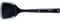 Prestige 2-in-1 Spatula with Silicone Edge - Solid Turner with Non Scratch Silicone and Garlic / Ginger Grater, Heat Resistant Kitchen Utensils to Protect Non Stick Cookware, 39cm, Black & Grey
