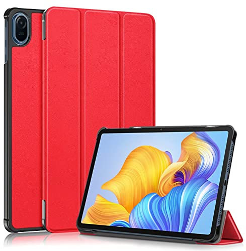 FTRONGRT Funda para Honor Pad 8 Funda, Cuero PU, Soporte Plegable, Funda para Tableta Ultrafina para Honor Pad 8 -Rojo