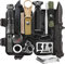 Graxury 13 in 1 Survival Kit Mehrzweck-Survival-Kit, Erste-Hilfe-Set für Outdoor-Sport, Camping, Bergsteigen, Feuerstein/Thermodecke/Pfeife (Messer 13in1)