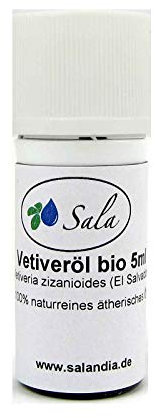 Sala Vetiveröl Aroma ätherisches Öl naturrein BIO 5 ml