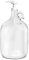 Kitchentoolz Gallon Glass Pump Dispenser Bottle, Large Jug Laundry Liquid Detergent Dispenser with Pump for Laundry Room Organization, Soap, Fabric Softener, Commercial Condiment Dispenser- 128 oz by