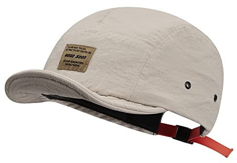 CLAPE Short Brim Baseball Cap 5 Panel Basecap Herren Wasserdicht Kappe Kurzer Schirm Verstellbar Trucker Hat Low Profile Cap Schnelltrocknend Cycling Cap