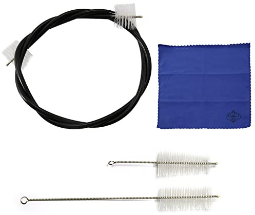 Trompeten-Reinigungsbürsten-Set, 3-teiliges Set, 1 flexible Bürste, 1 Ventilbürste, 1 Mundstückbürste