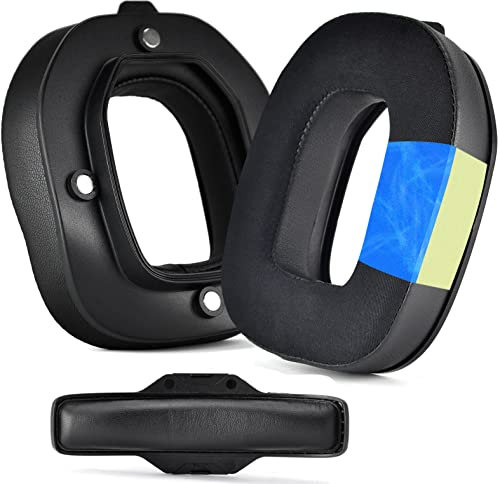 XBERSTAR Kühlende Gel-Ohrpolster für Astro A40 TR, Schwarz, Protein-Leder/Flanell/Fußball-Mesh + Memory-Schaumstoff, Kompatibel mit Astro A40TR-Kopfhörer